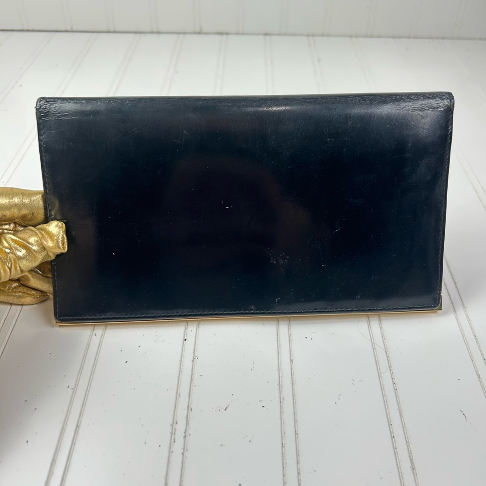 Gucci Black Leather Clutch Wallet with Gold Trim - Picture 12 of 12